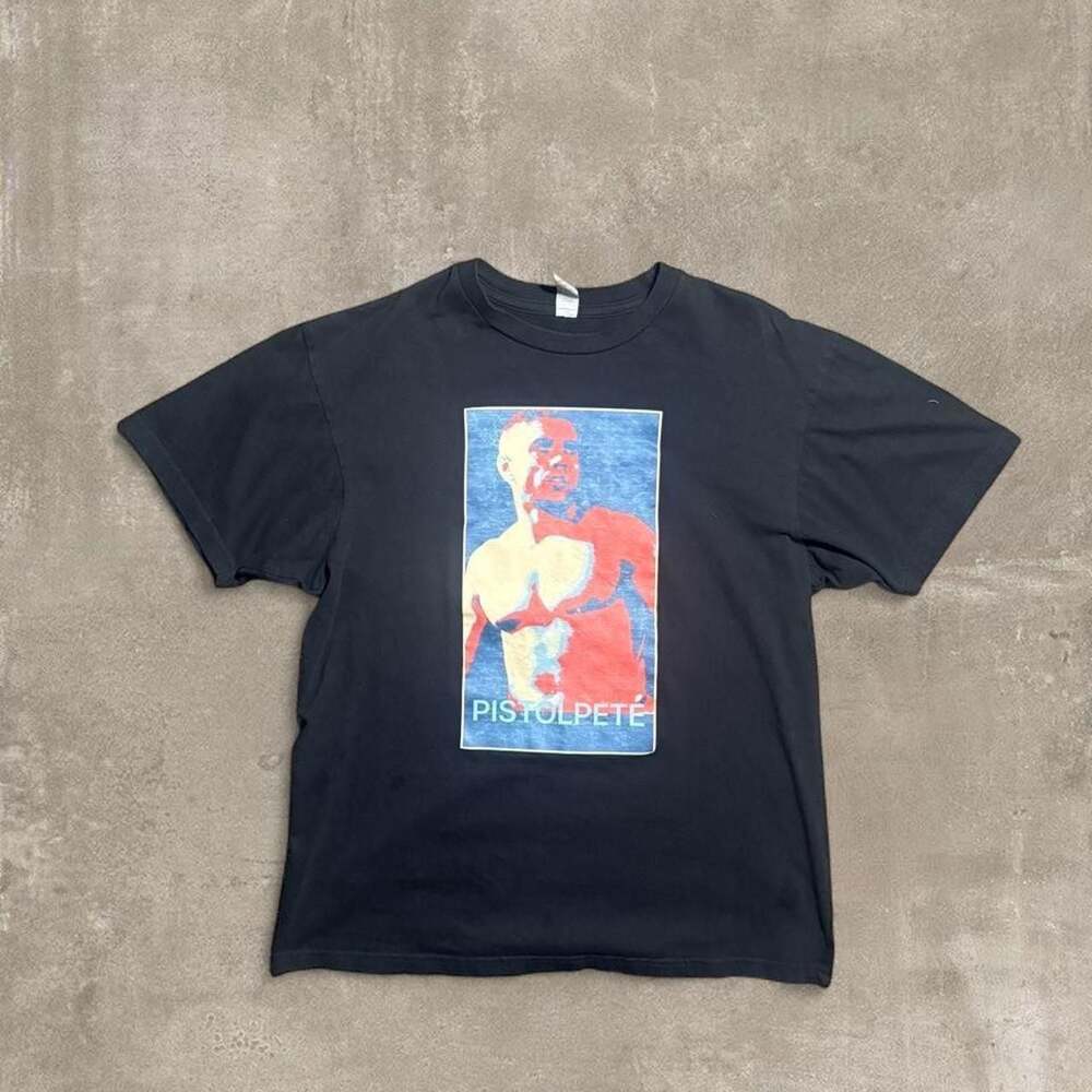 Cotton Heritage Pistol Pete Graphic T-Shirt Black Streetwear Tee